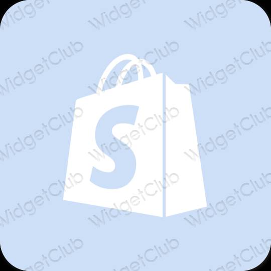 Estético roxo Shopify ícones de aplicativos