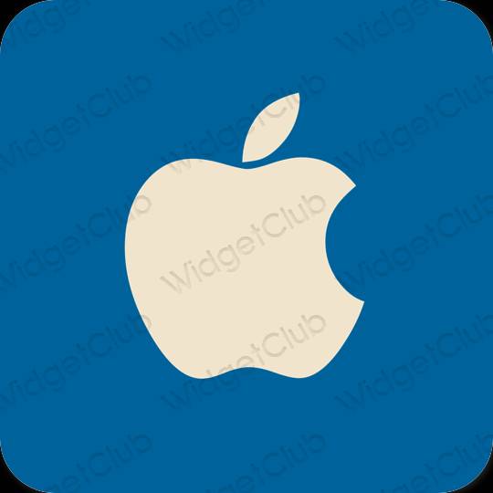 미적인 파란색 Apple Store 앱 아이콘