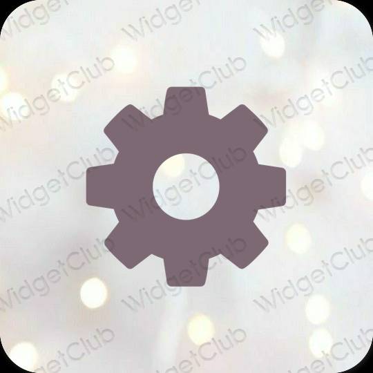 Aesthetic Settings app icons