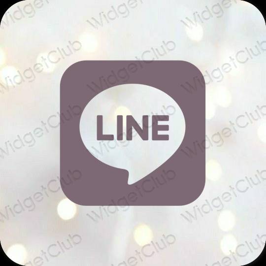 Естетске LINE иконе апликација