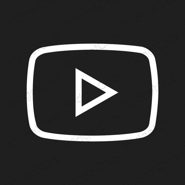 Esthetische Youtube app-pictogrammen