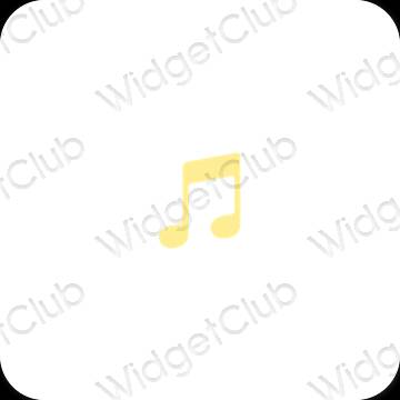 Esthetische Music app-pictogrammen