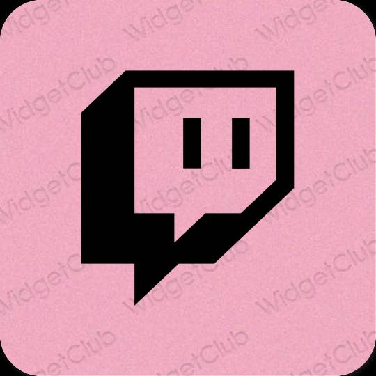 Estética Twitch iconos de aplicaciones