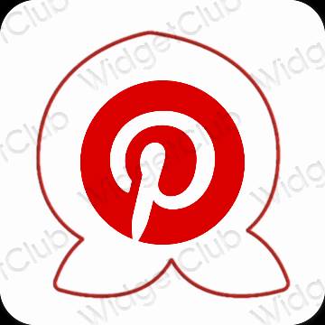 Estetske Pinterest ikone aplikacij