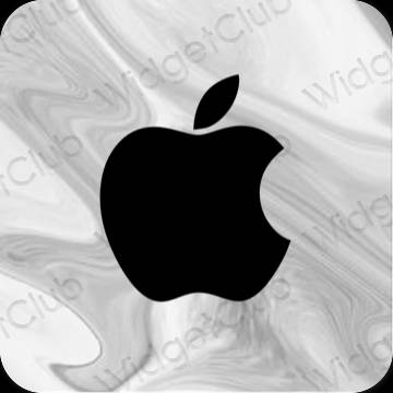 Estetis hitam Apple Store ikon aplikasi