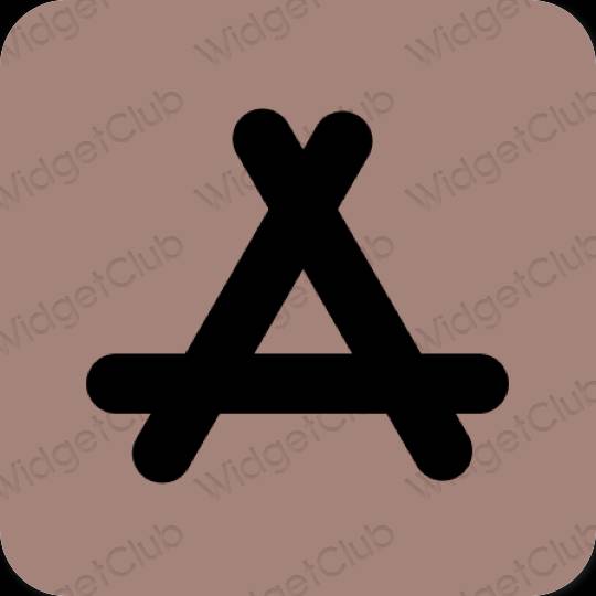 Thẩm mỹ nâu AppStore biểu tượng ứng dụng
