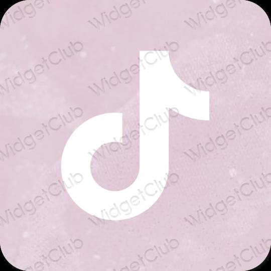 Aesthetic purple TikTok app icons