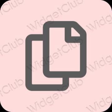 Aesthetic pink Files app icons