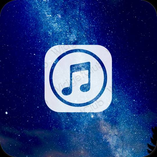 Ästhetische Music App-Symbole