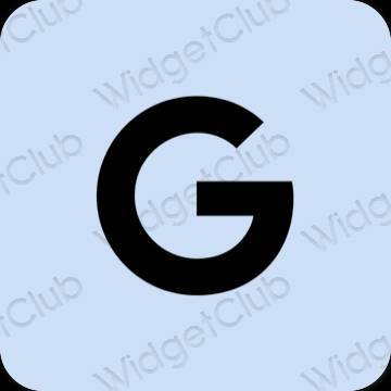 Æstetisk lilla Google app ikoner