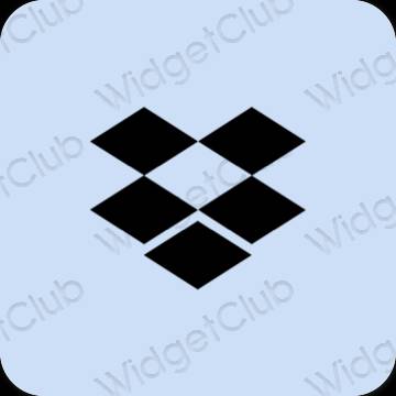 Estético azul pastel Dropbox iconos de aplicaciones