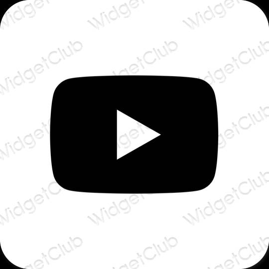 Icônes d'application Youtube esthétiques