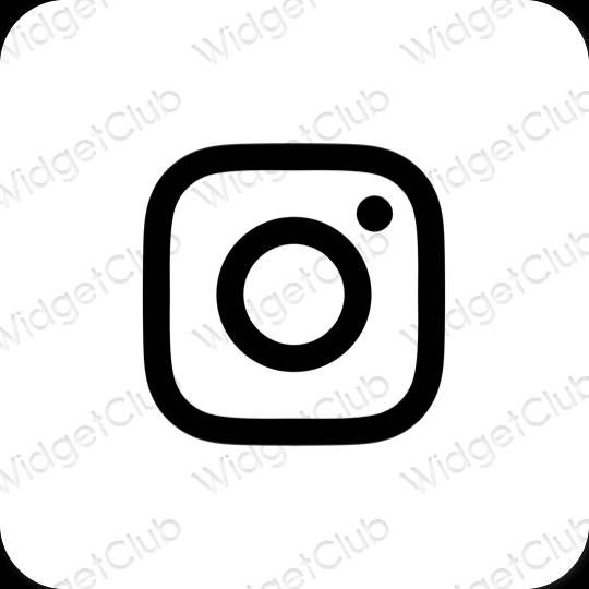 Estetické ikony aplikací Instagram