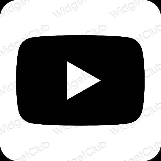 Esthetische Youtube app-pictogrammen