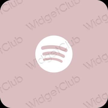 Esthetische Spotify app-pictogrammen