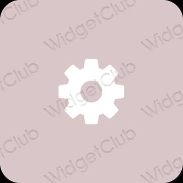 Esthetische Settings app-pictogrammen