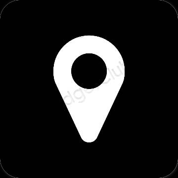 Estetske Google Map ikone aplikacij