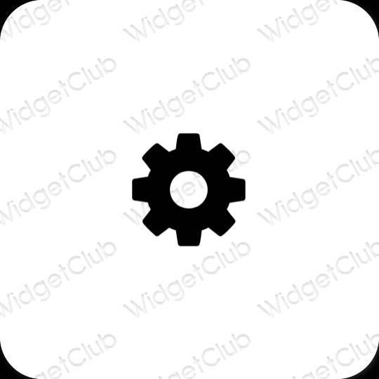 Esthetische Settings app-pictogrammen