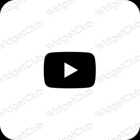 Icônes d'application Youtube esthétiques