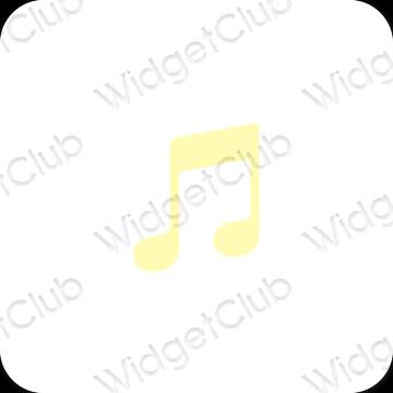 Esthetische Music app-pictogrammen