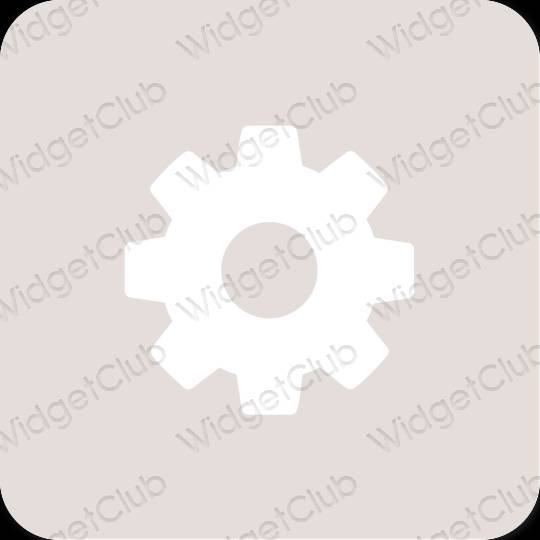 Aesthetic Settings app icons