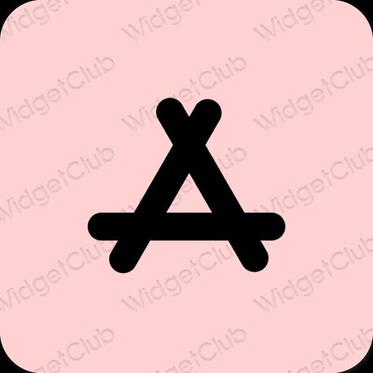 Estetický růžový AppStore ikony aplikací
