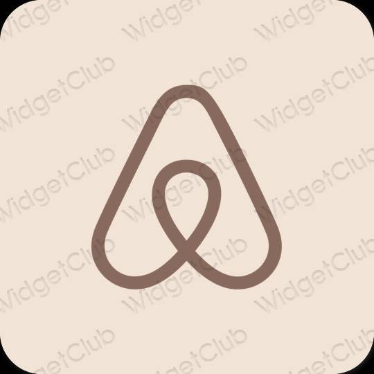 審美的 淺褐色的 Airbnb 應用程序圖標