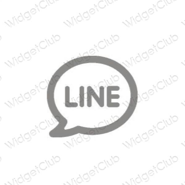 אייקוני אפליקציה LINE אסתטיים