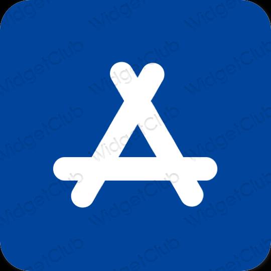 Estetik biru AppStore ikon aplikasi