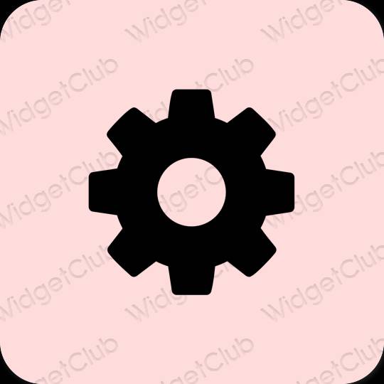 Stijlvol roze Settings app-pictogrammen