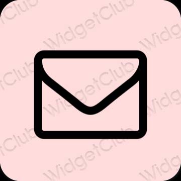 審美的 粉色的 Mail 應用程序圖標