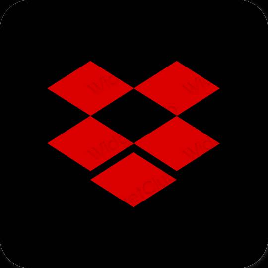 Estética Dropbox iconos de aplicaciones