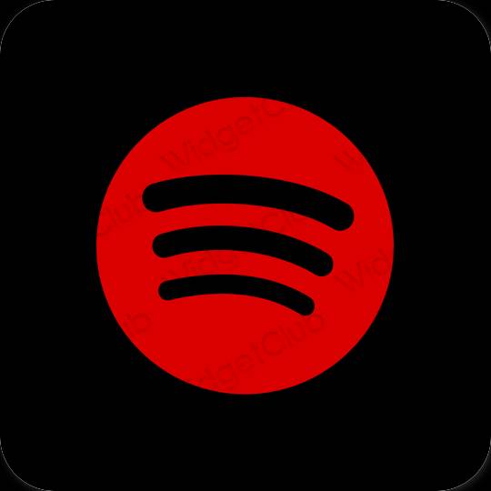 Estetiska Spotify appikoner