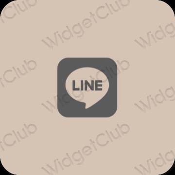 Estetis krem LINE ikon aplikasi
