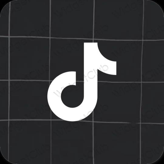 אייקוני אפליקציה TikTok אסתטיים