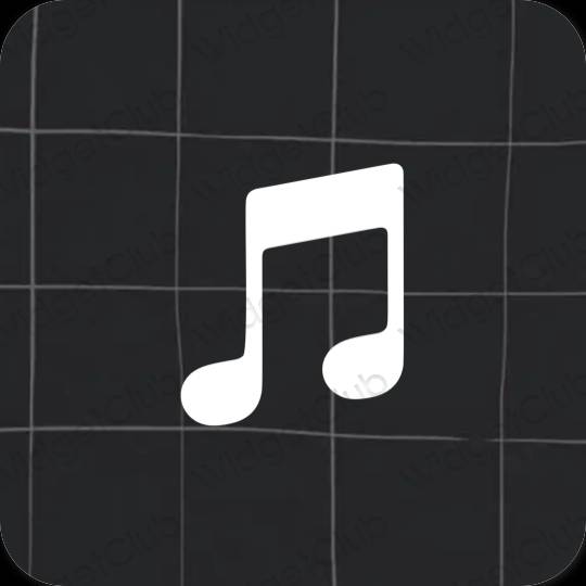 Icônes d'application Music esthétiques