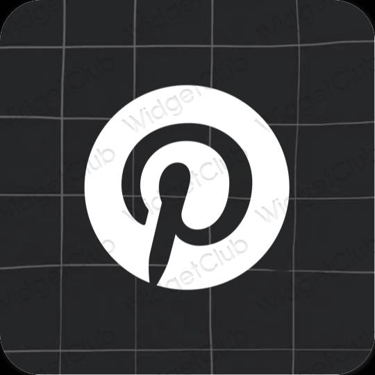 Icônes d'application Pinterest esthétiques