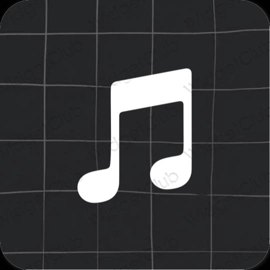 Icônes d'application Music esthétiques