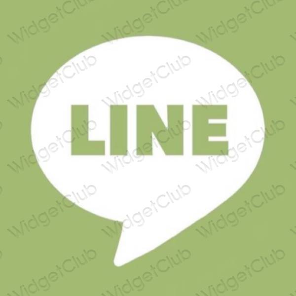 Естетични LINE икони на приложения