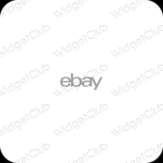 Esthetische eBay app-pictogrammen