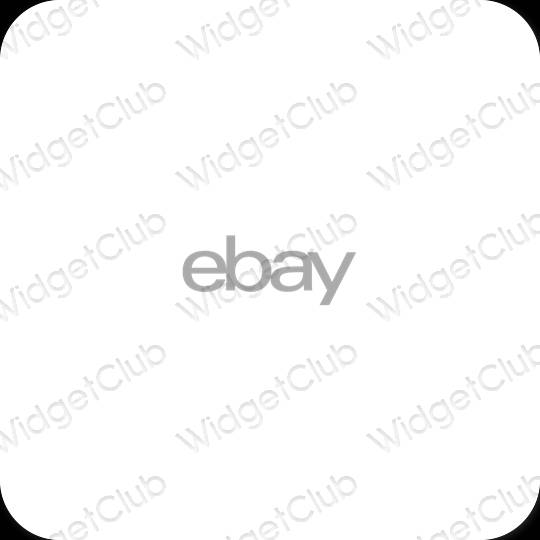 Esthetische eBay app-pictogrammen