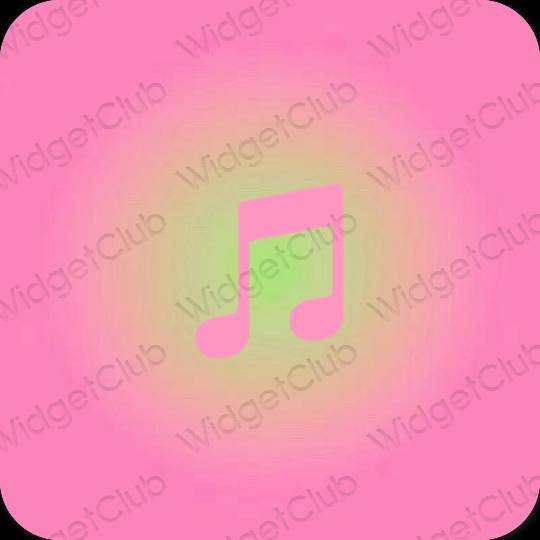 審美的 紫色的 Music 應用程序圖標