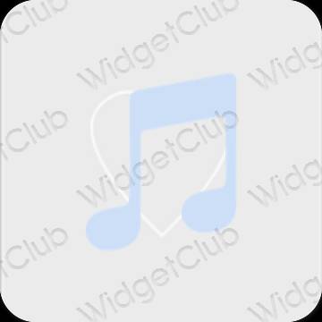 Estetis Abu-abu Music ikon aplikasi