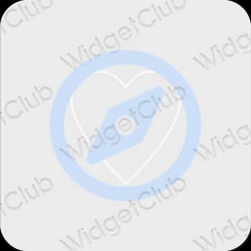 Estetis Abu-abu Safari ikon aplikasi