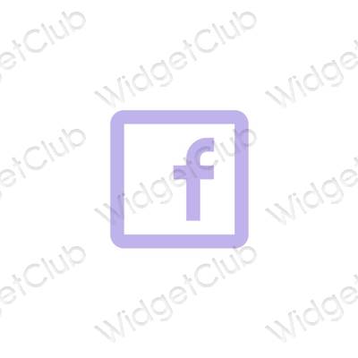 Aesthetic Facebook app icons