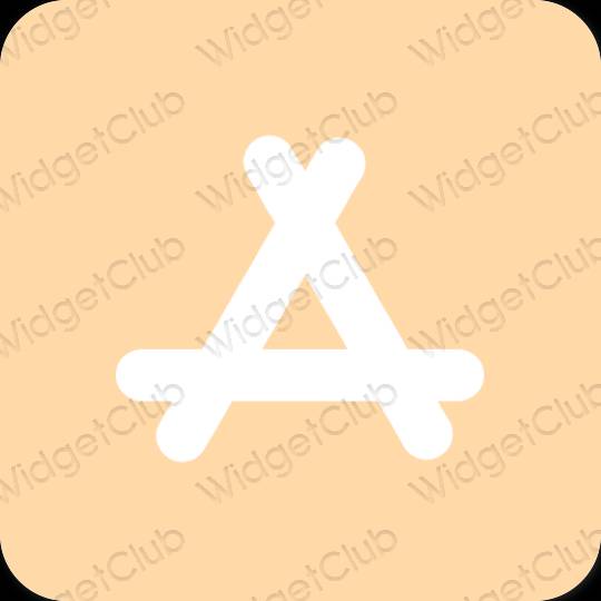 Estetisk orange AppStore app ikoner