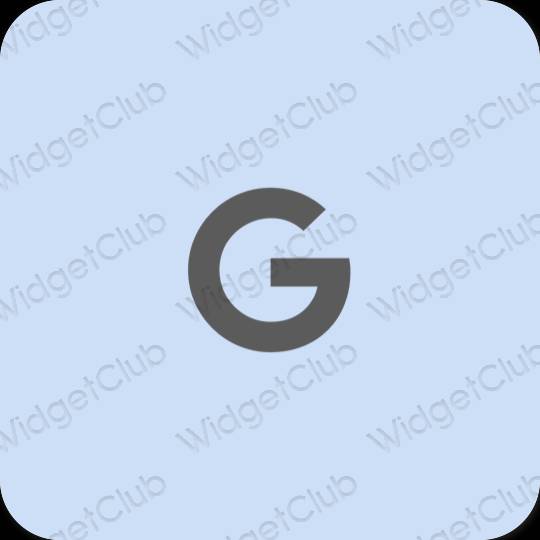 Estetic albastru pastel Google pictogramele aplicației