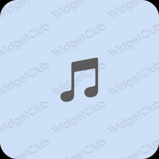 Estetický nachový Apple Music ikony aplikací