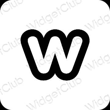 Estética Weebly iconos de aplicaciones