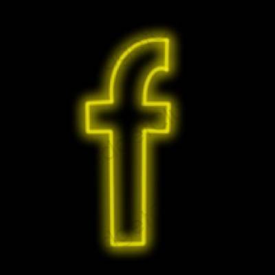 Æstetisk sort Facebook app ikoner